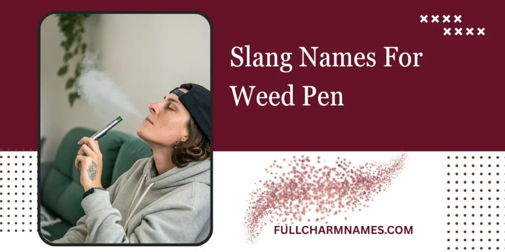 Slang Names For Weed Pen